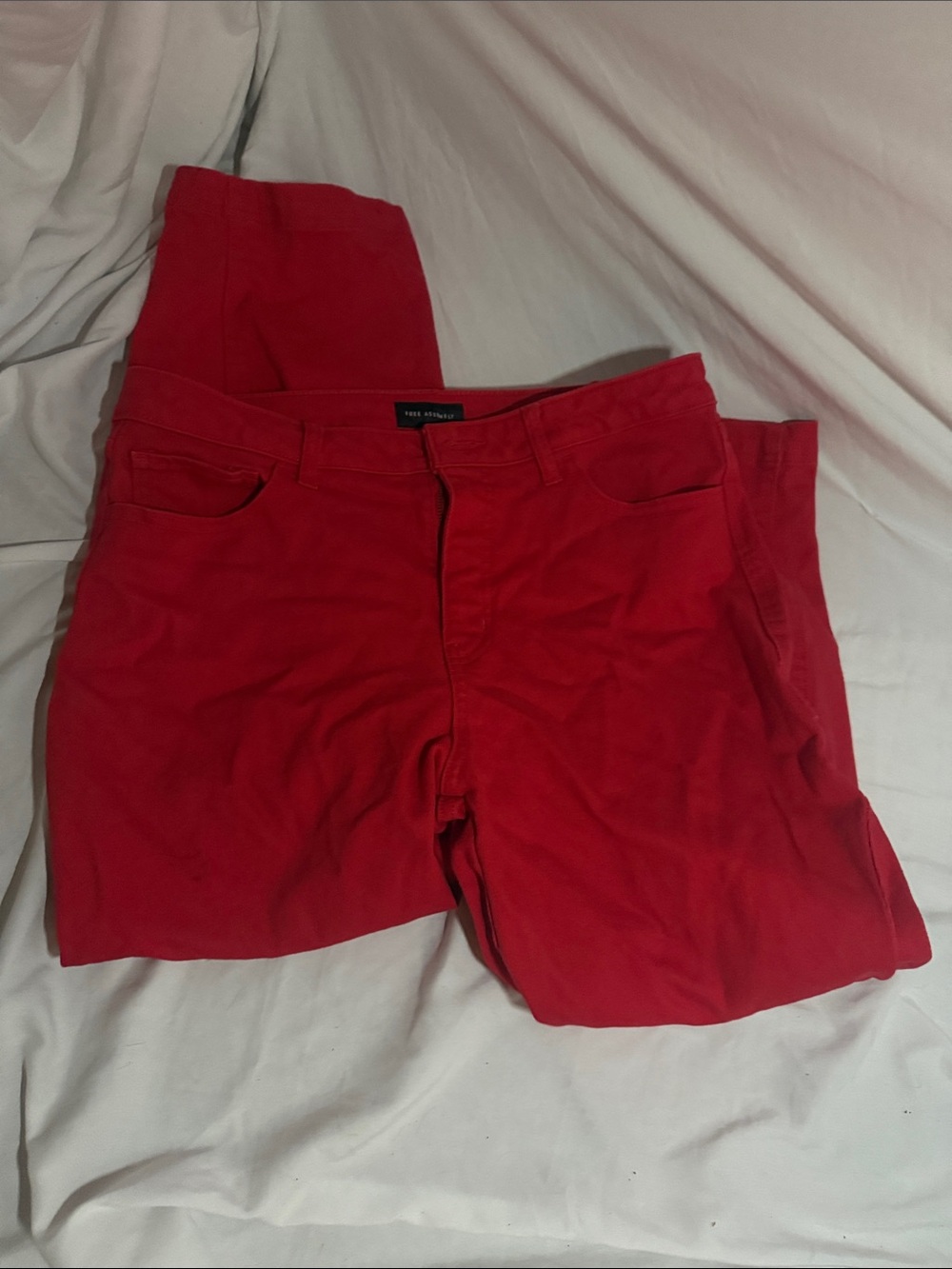 Women’s Red Stretch Jeans